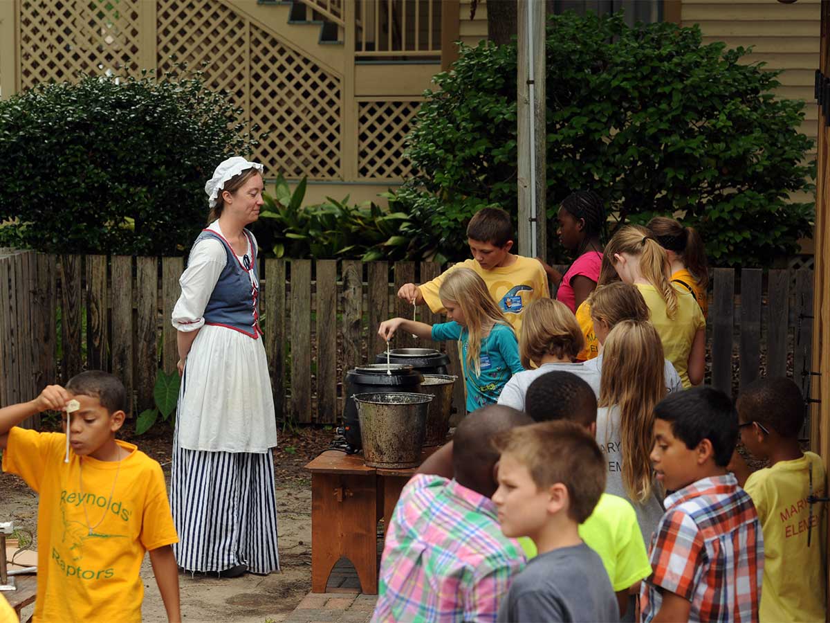 Candle-dipping in the Historic Pensacola Village in Pensacola, FL.